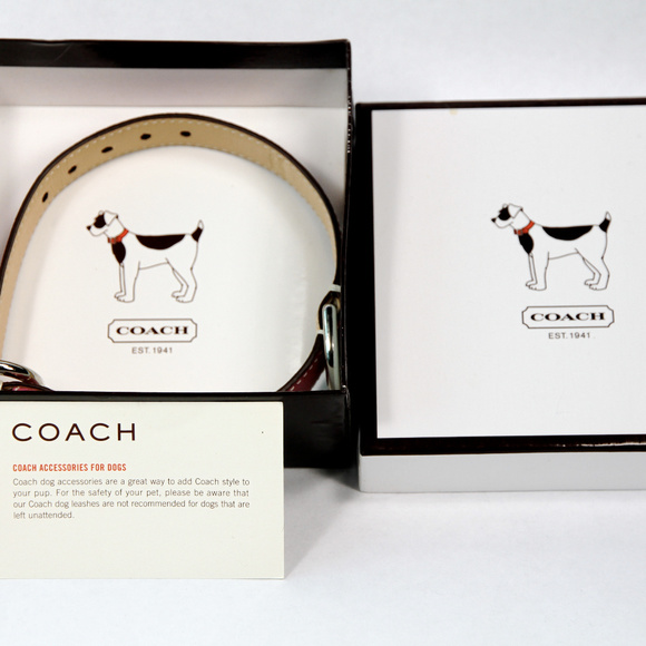 Coach Pink Leather Dog Collar XS - Picture 2 of 6